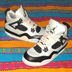 Air Jordan 4 Retro Platinum Gold Shoes Sneakers Nike